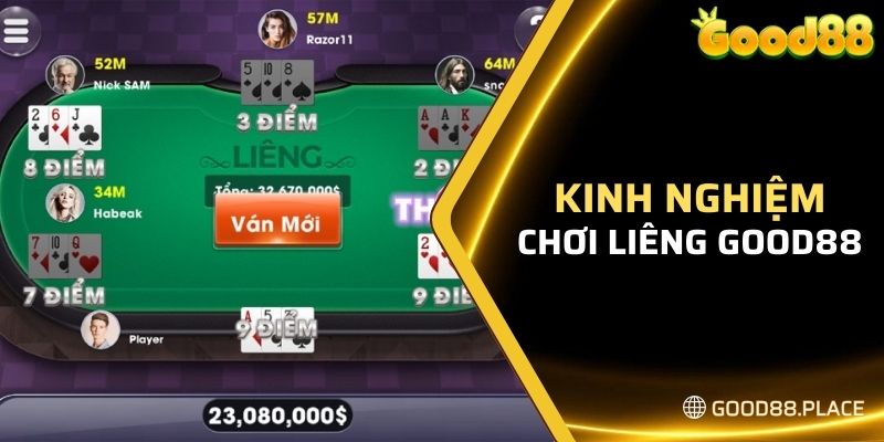 Liêng Tại Good88 - Cách Chơi Bài Liêng Từ Các Đại Cao Thủ 7 Khi chơi Liêng hãy tố khi cần thiết